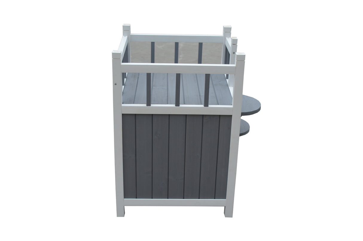 YES4PETS Cat Shelter Condo with Escape Door Rabbit Kitty Dog House Cave