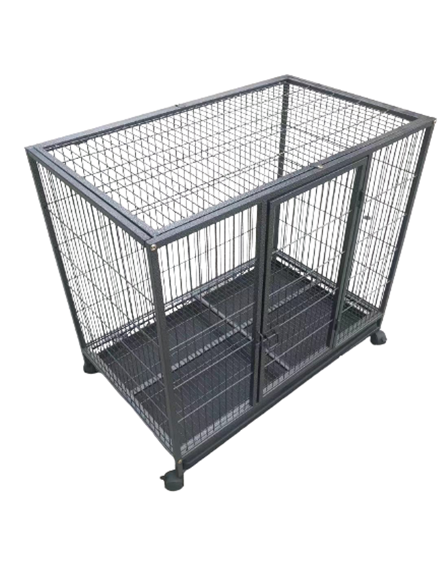 YES4PETS Medium Pet Dog Cat Bird Parrot Cage Metal Rabbit Crate Carrier Kennel Wheel & Tray