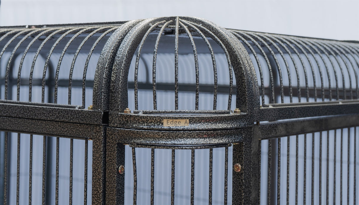 YES4PETS XXXXL Walk-in Bird Cat Dog Chicken Rabbit Cage Pet Parrot Aviary Perch 219x158x203cm With Green Cover