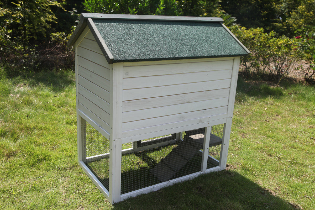 YES4PETS XL Double Storey Rabbit Hutch Guinea Pig Ferret Cage 102x65x98cm