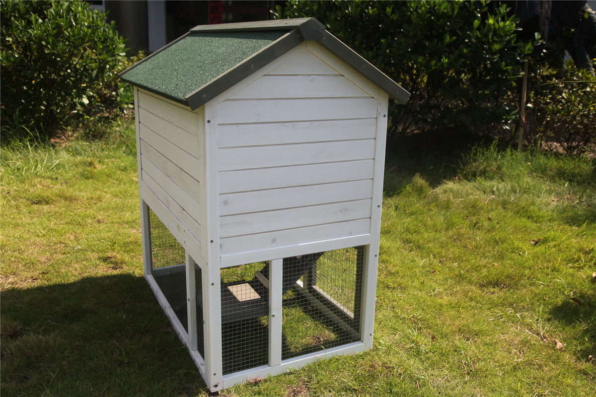 YES4PETS XL Double Storey Rabbit Hutch Guinea Pig Ferret Cage 102x65x98cm