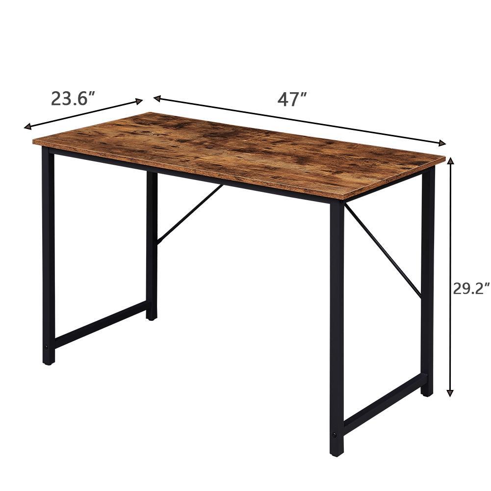 YES4HOMES Computer Desk Sturdy Home Office Desk for Laptop Modern Simple Style Writing Table Multipurpose Workstation
