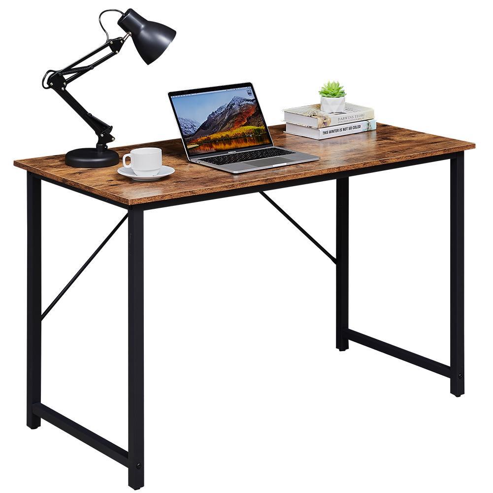 YES4HOMES Computer Desk Sturdy Home Office Desk for Laptop Modern Simple Style Writing Table Multipurpose Workstation