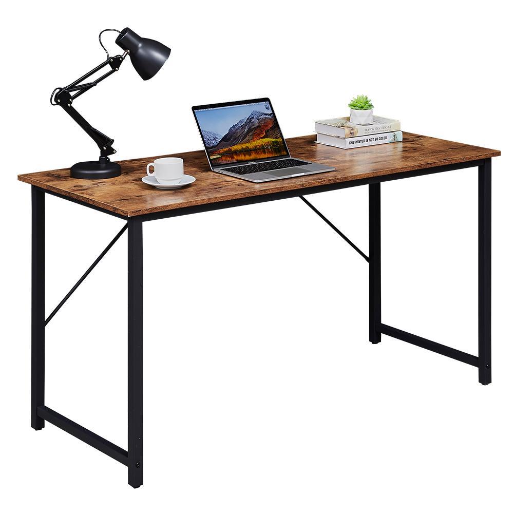 YES4HOMES Computer Desk Sturdy Home Office Gaming Desk for Laptop Modern Simple Style Writing Table Multipurpose Workstation