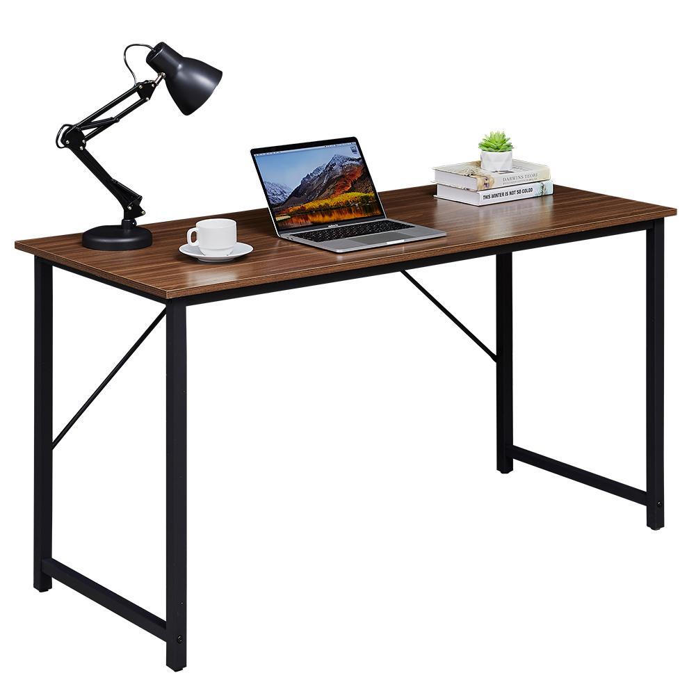 YES4HOMES Computer Desk Sturdy Home Office Gaming Desk for Laptop Modern Simple Style Writing Table Multipurpose Workstation