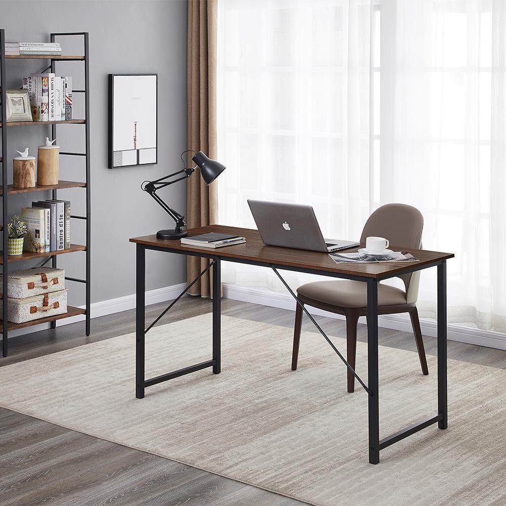 YES4HOMES Computer Desk Sturdy Home Office Gaming Desk for Laptop Modern Simple Style Writing Table Multipurpose Workstation