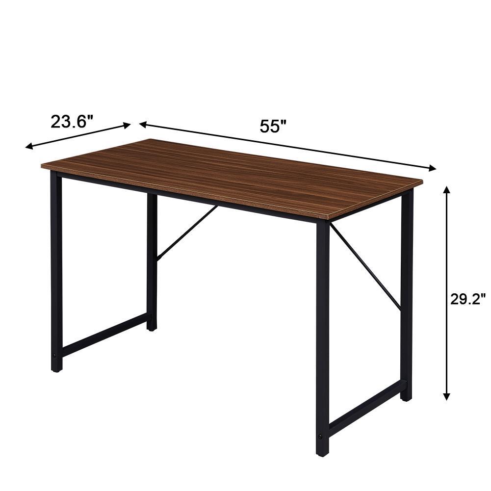YES4HOMES Computer Desk Sturdy Home Office Gaming Desk for Laptop Modern Simple Style Writing Table Multipurpose Workstation