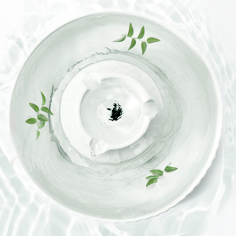 YES4PETS Porcelain Electric Pet Water Fountain Dog Cat Ceramic Water Feeder Bowl Dispenser