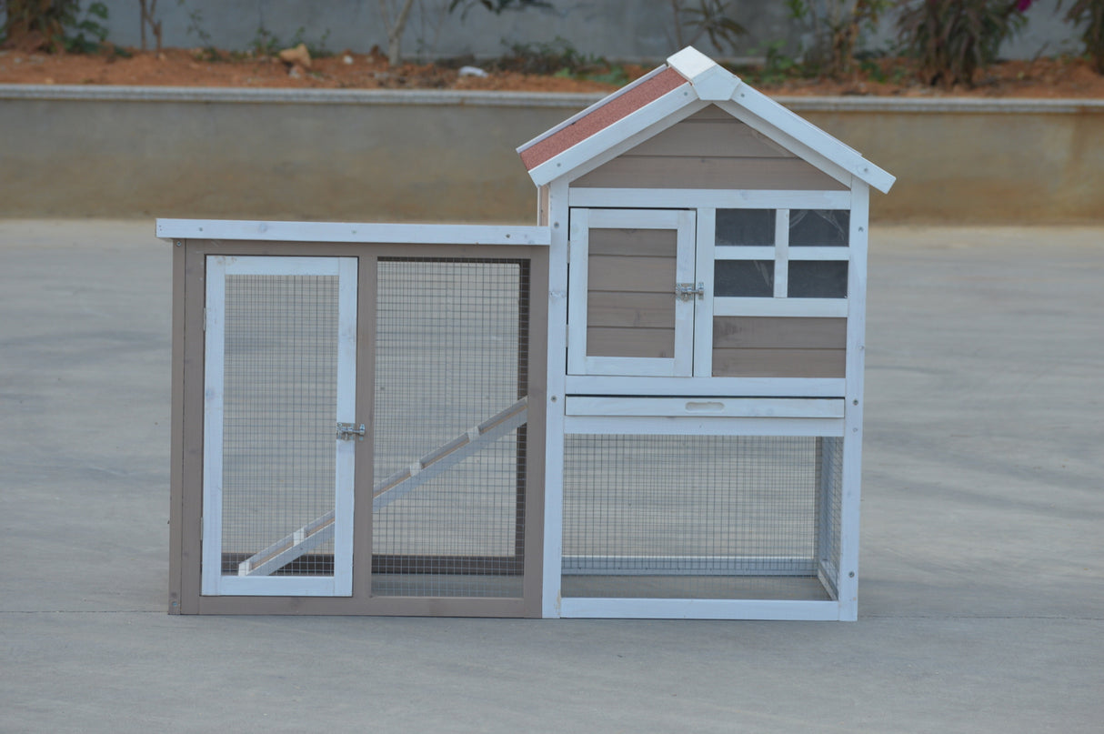 YES4PETS Rabbit Hutch Small Ferret Guinea Pig Cage Hen Chook Cat Kitten House