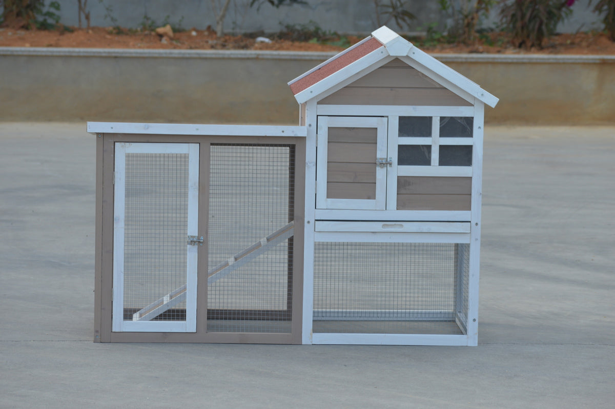 YES4PETS Rabbit Hutch Small Ferret Guinea Pig Cage Hen Chook Cat Kitten House