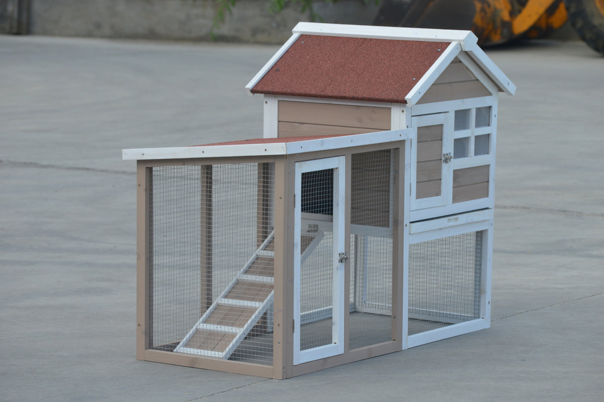 YES4PETS Rabbit Hutch Small Ferret Guinea Pig Cage Hen Chook Cat Kitten House