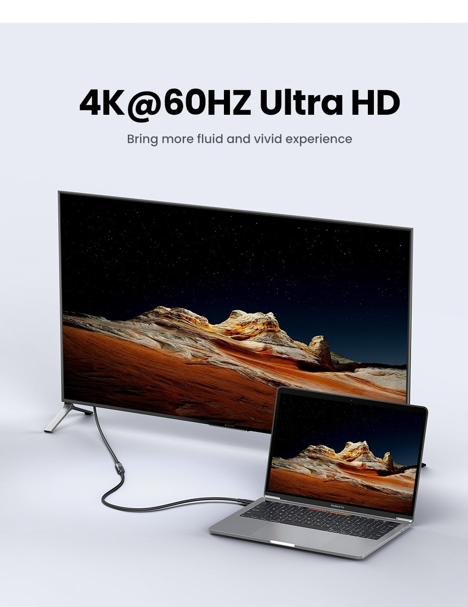 UGREEN 100W USB-C Extension Cable 1M for High-Speed Charging and Data Transfer