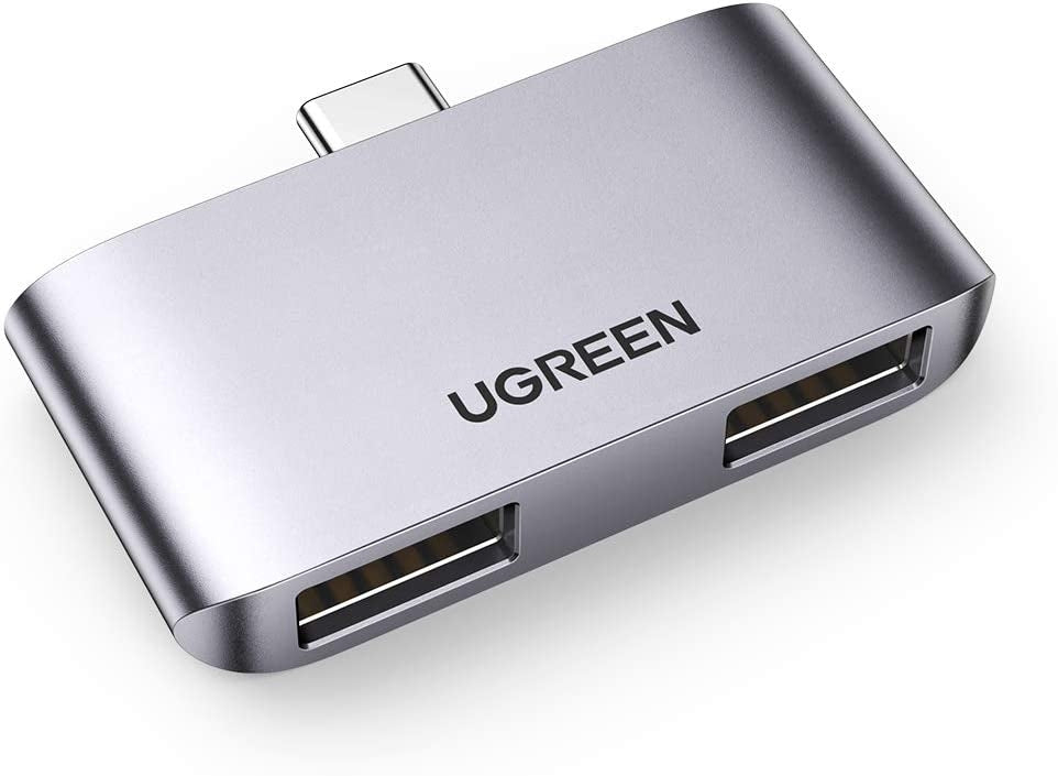 UGREEN 10912 Dual USB 3.0 Type-C Adapter for High-Speed Data Transfer