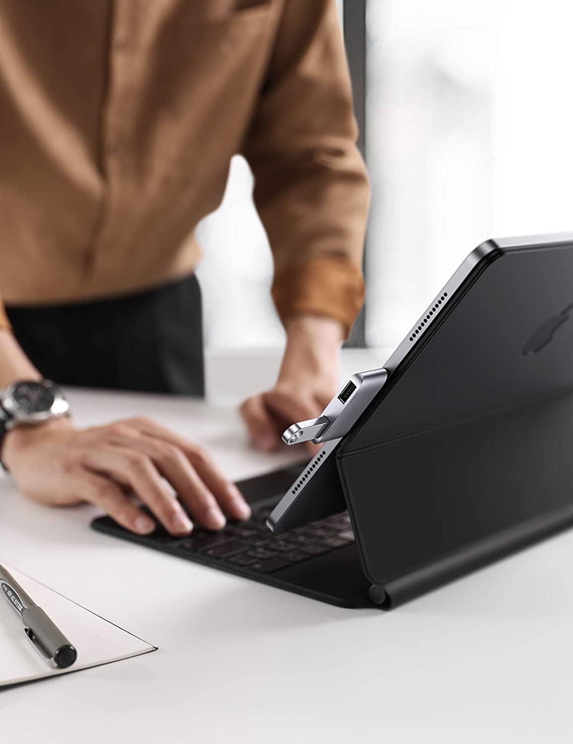 UGREEN 10912 Dual USB 3.0 Type-C Adapter for High-Speed Data Transfer