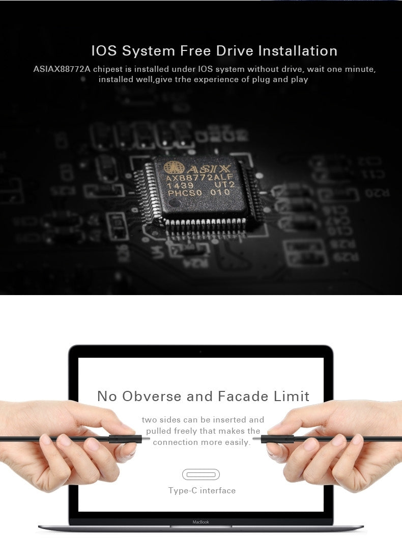 UGREEN USB-C Ethernet Adapter 10/100Mbps for Fast Internet Connection