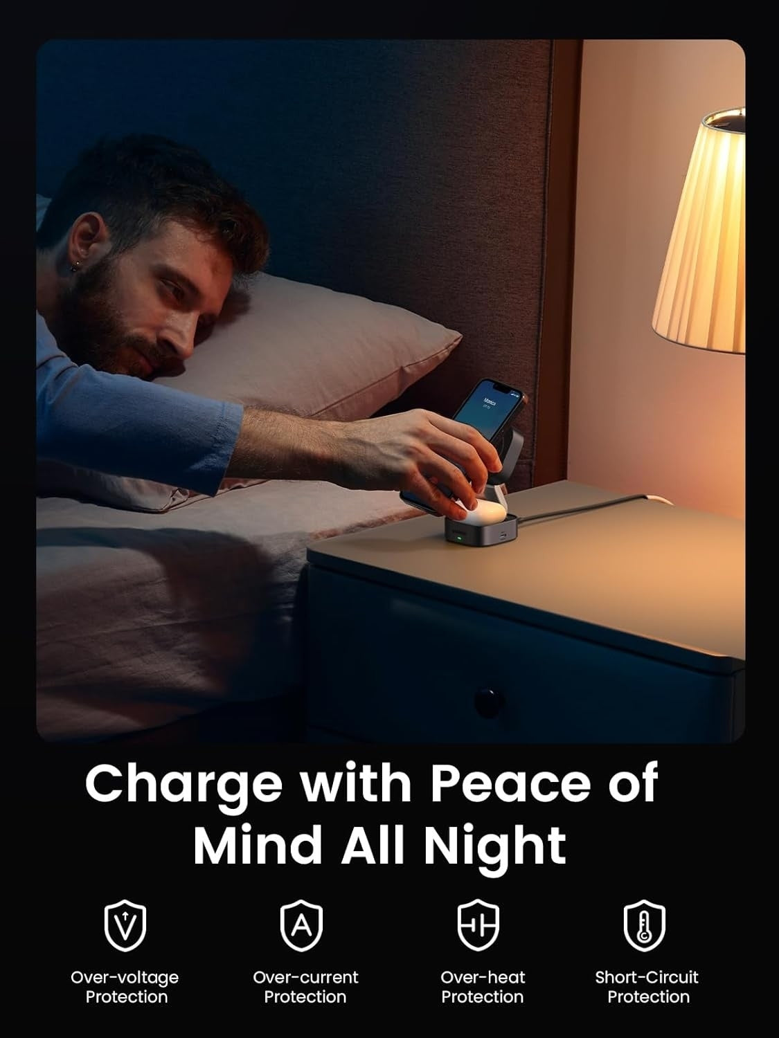 UGREEN 2-in-1 MagSafe Fast Wireless Charging Stand for iPhone and AirPods