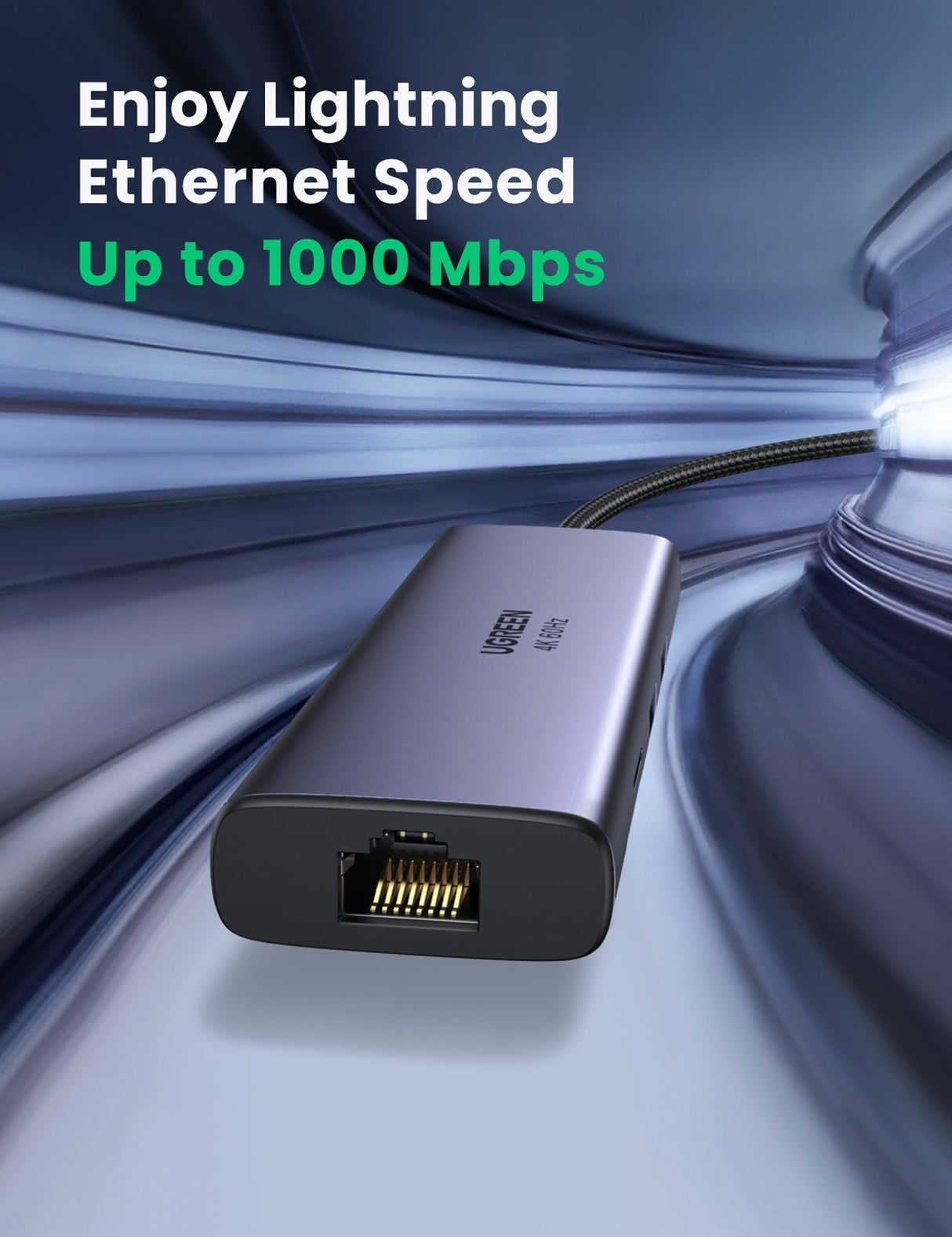 UGREEN 7-in-1 USB-C Hub with 4K HDMI, Ethernet, and Card Reader