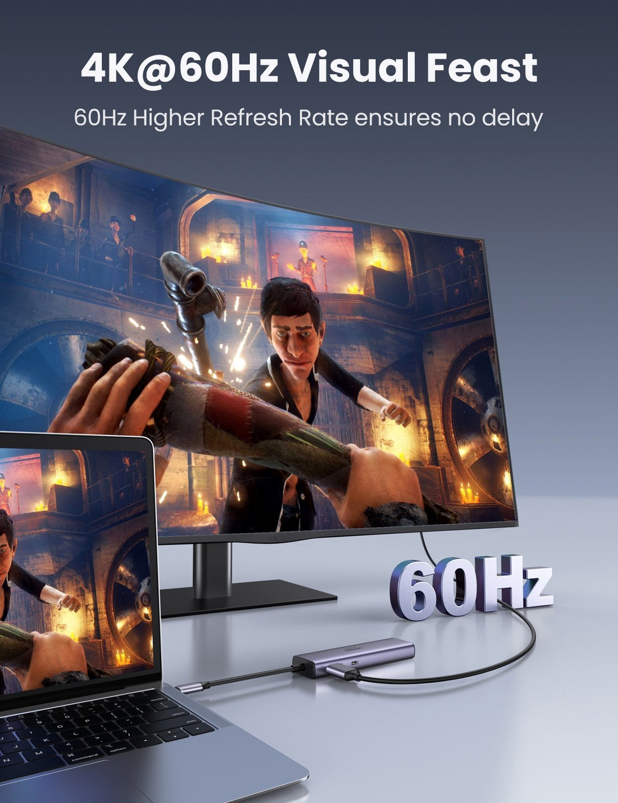 UGREEN 7-in-1 USB-C Hub with 4K HDMI, Ethernet, and Card Reader