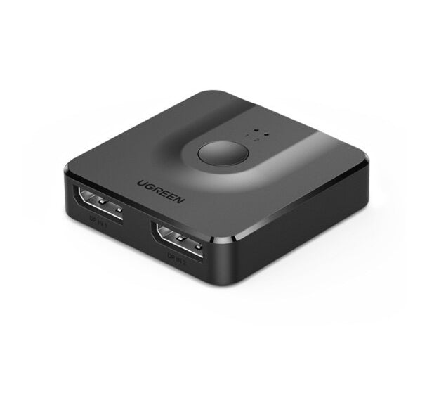 UGREEN 60622 Dual Input DisplayPort 1.2 Switch with USB-C Power Supply
