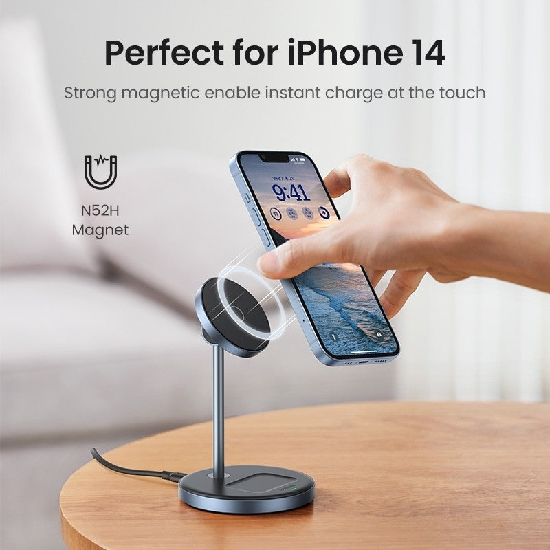 UGREEN 90668 2-in-1 Magnetic Wireless Charger for iPhone and AirPods