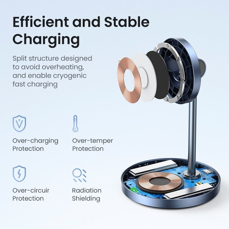 UGREEN 90668 2-in-1 Magnetic Wireless Charger for iPhone and AirPods