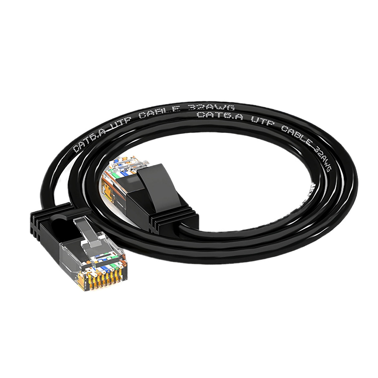 Ultra Slim Cat6A UTP Ethernet Cable - 10Gbps, 10M Flexible Design