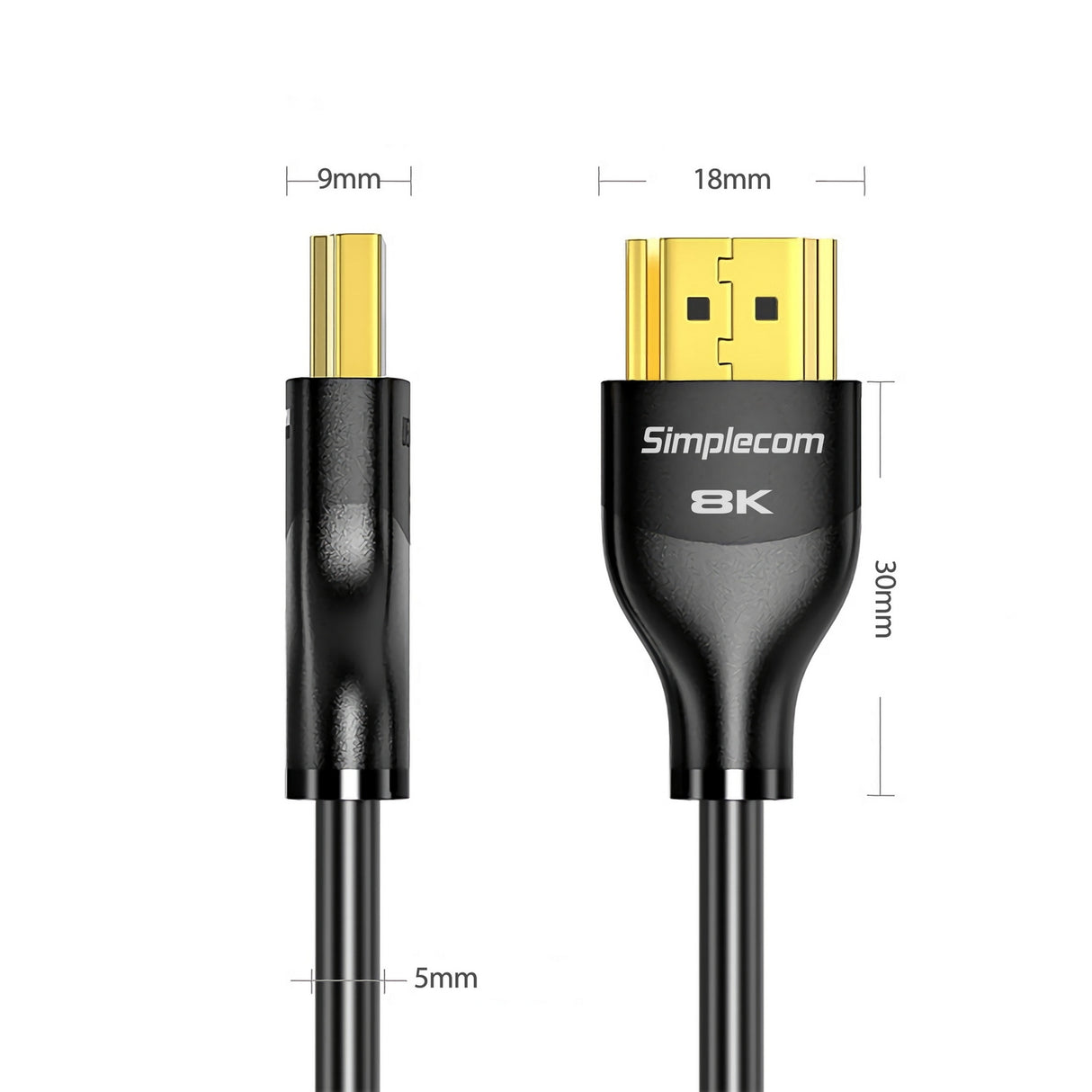 Ultra Flexible 8K HDMI 2.1 Cable - 48Gbps High Speed, 1M Length with Graphene Shielding