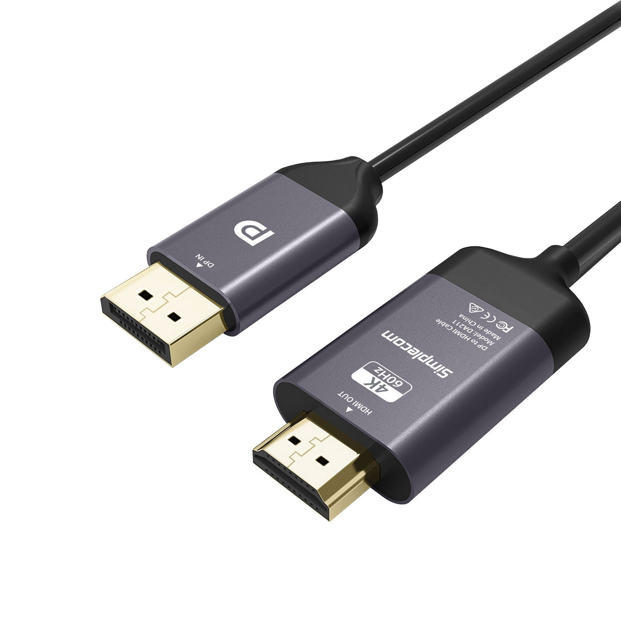 Active DisplayPort to HDMI 2.0 Cable - 2M, 4K@60Hz Ready