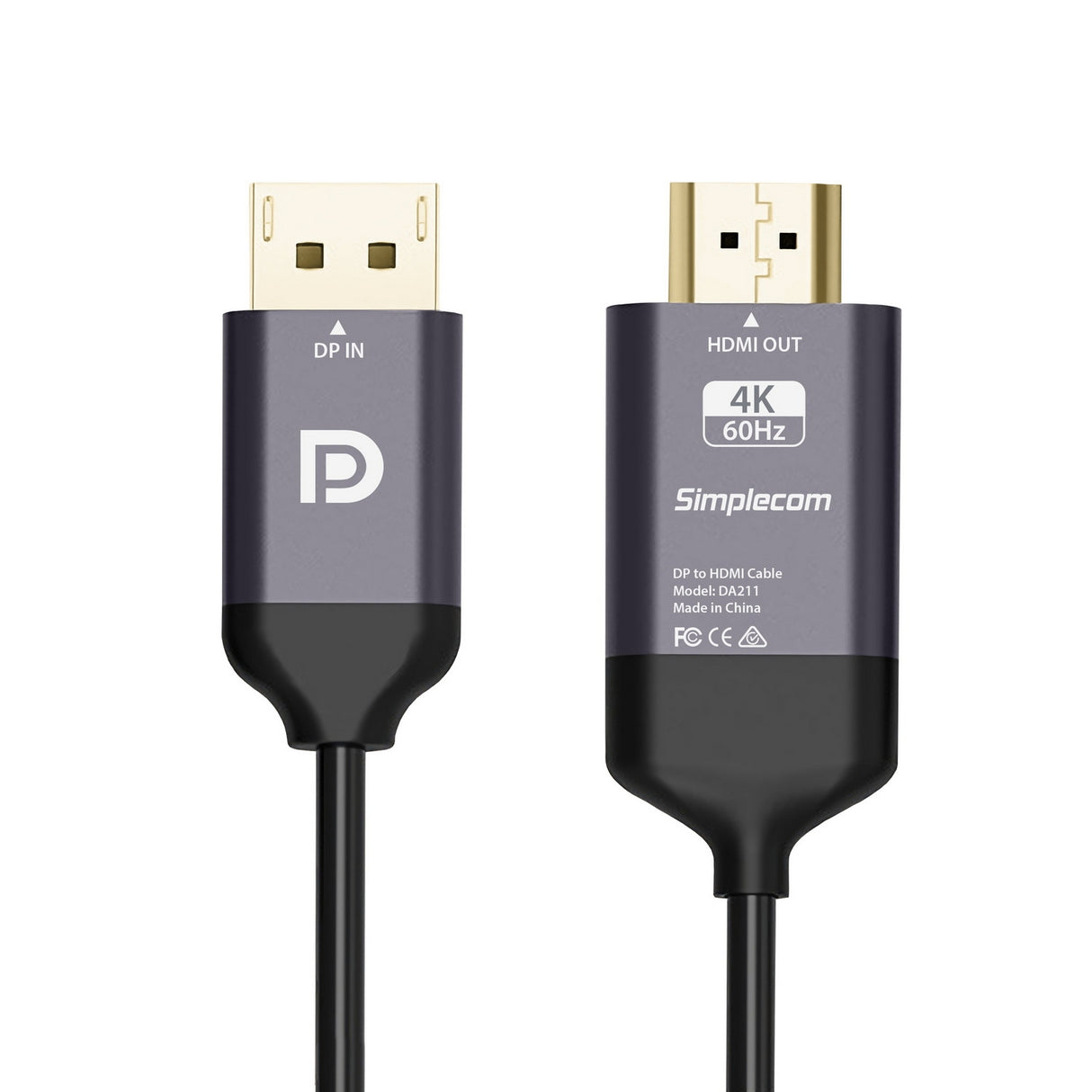 Active DisplayPort to HDMI 2.0 Cable - 2M, 4K@60Hz Ready