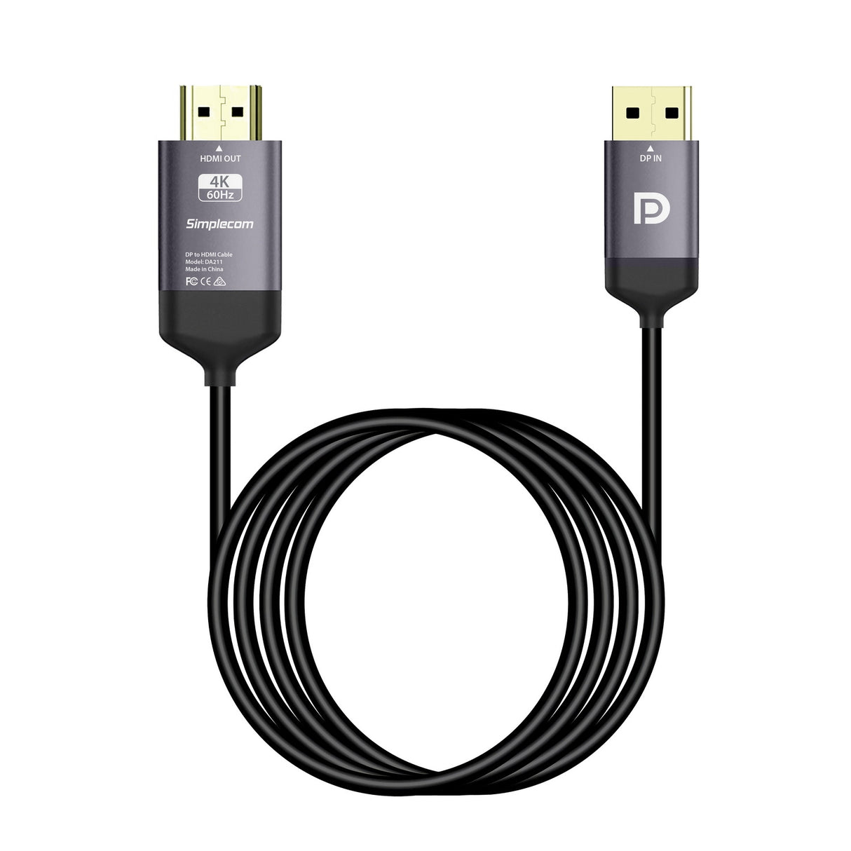 Active DisplayPort to HDMI 2.0 Cable - 2M, 4K@60Hz Ready
