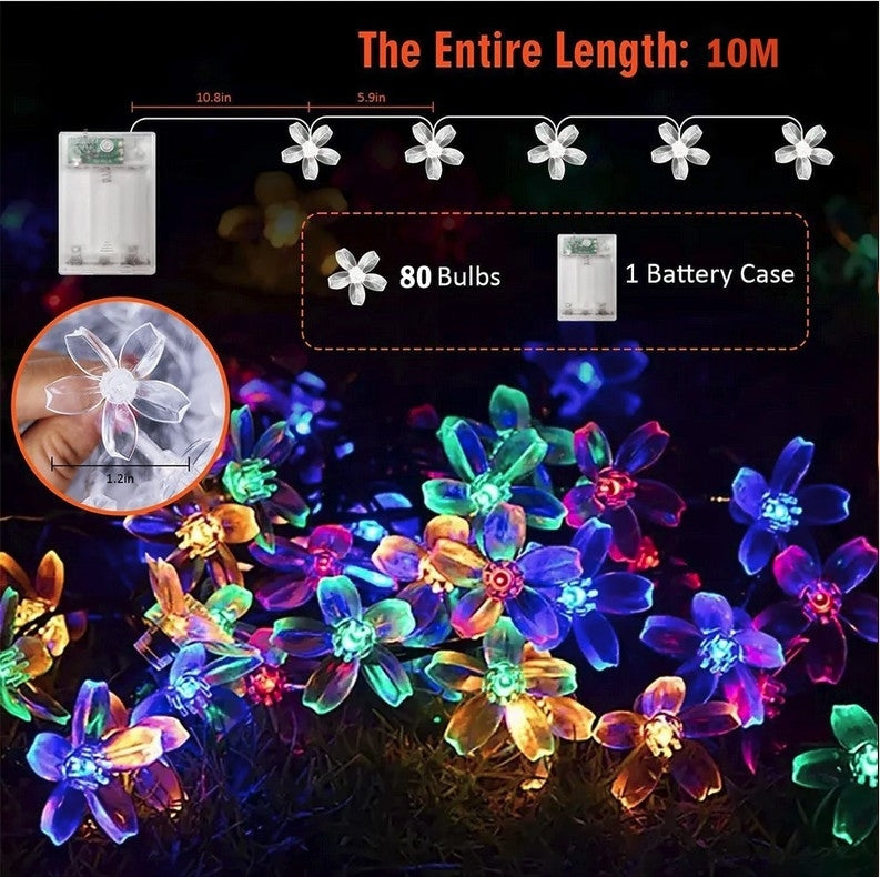 BDI 10M80 Sakura lamp waterproof Christmas decoration (10 meters 80 LED)