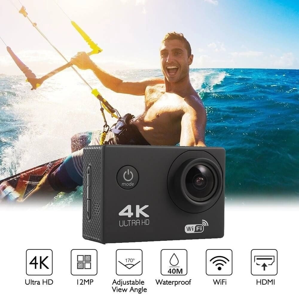 BDI 4K Waterproof Action Camera with WiFi for Sports and Outdoor Adventures