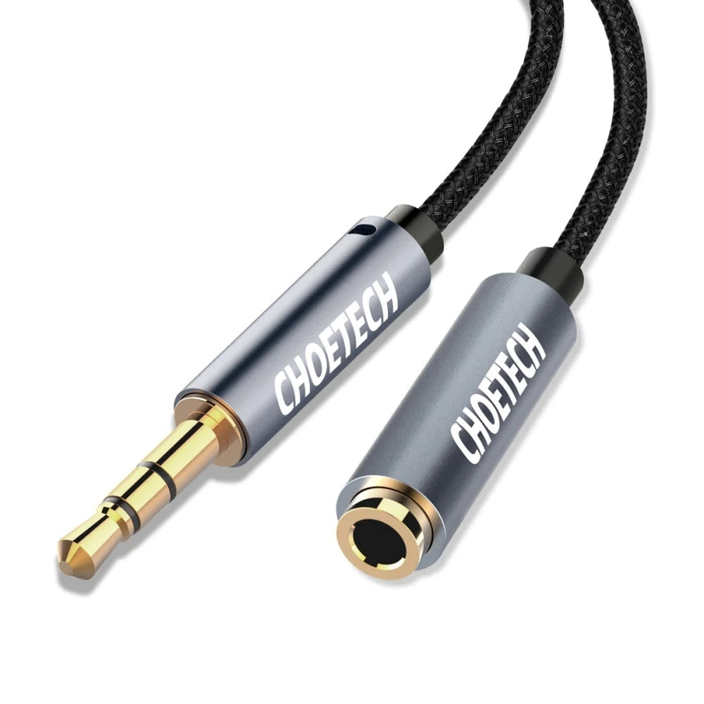 CHOETECH 2M 3.5mm Stereo Audio Extension Cable for Headphones and Devices