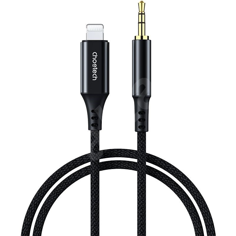 CHOETECH 8-Pin to 3.5mm Male Audio Cable for iPhone - 1M Length, Black