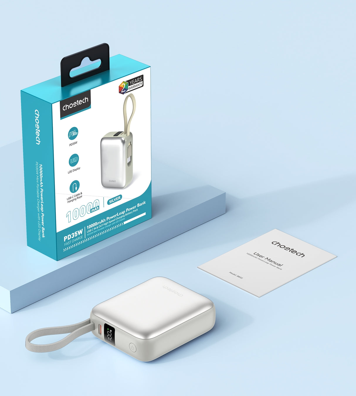 CHOETECH B832-SL 10000mAh 35W 10000mAh PowerLeap Power Bank