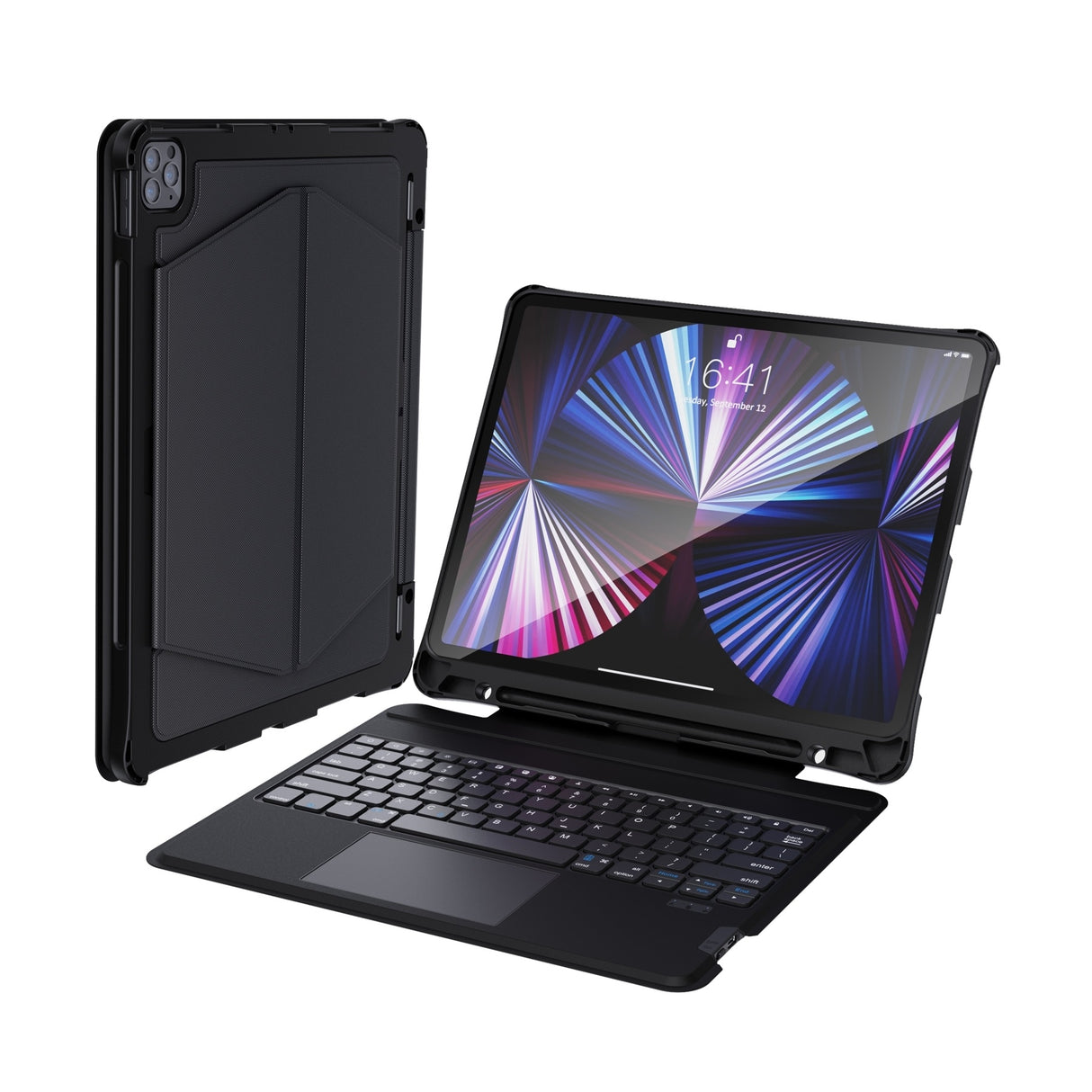 CHOETECH Backlit Bluetooth Keyboard with Touchpad for iPad Pro 10.9 (Black)