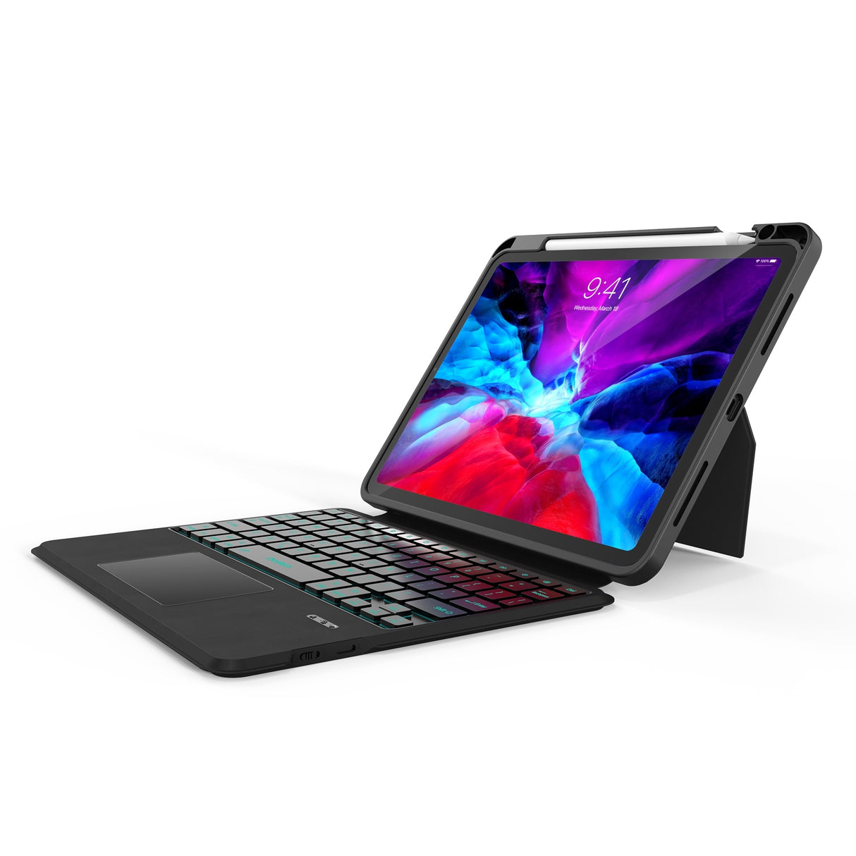 CHOETECH BH-018 Backlit Wireless Keyboard with Touchpad for iPad Pro 11 (Black)