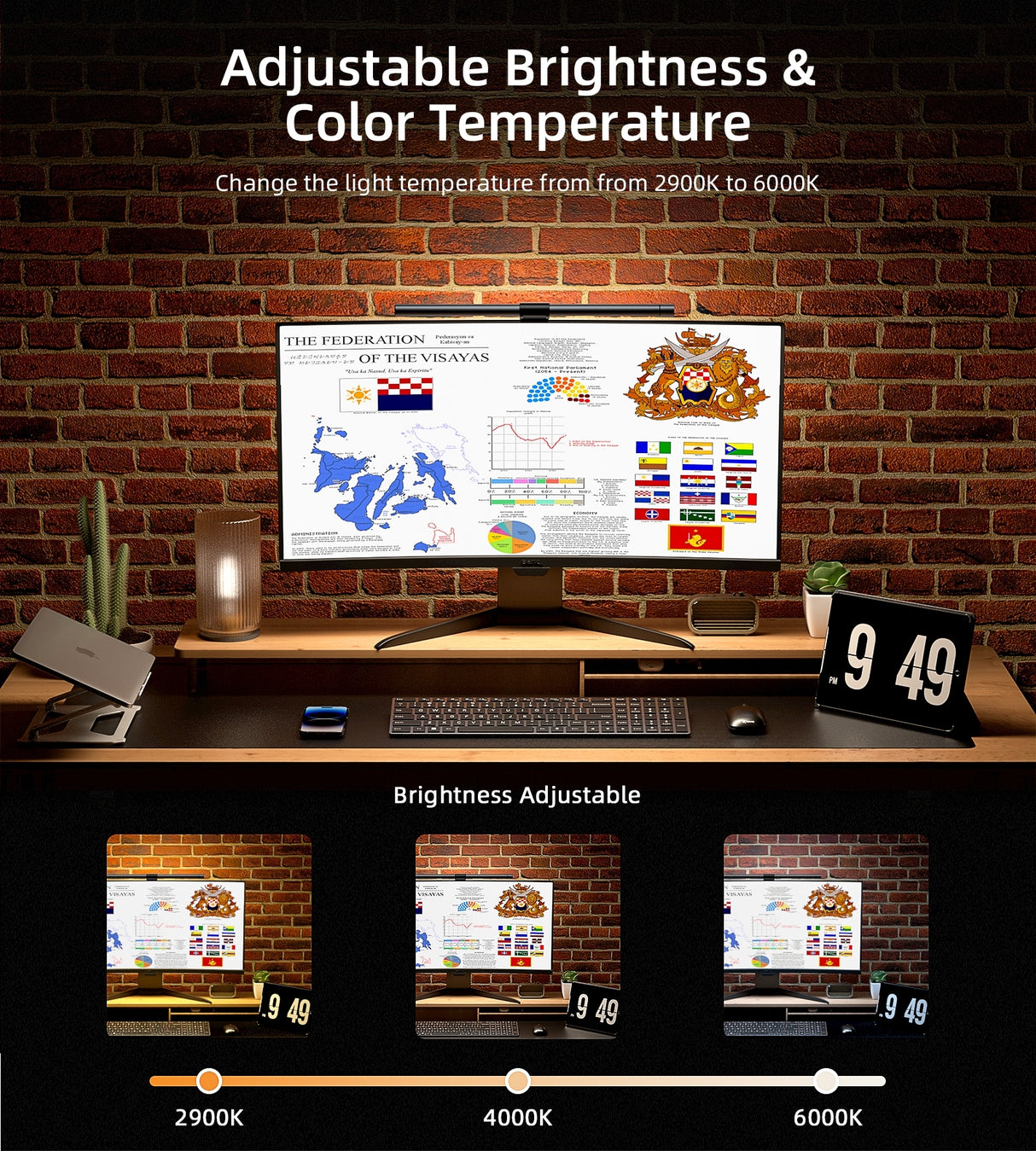 CHOETECH E1132 Elesense Computer Back Light Bar