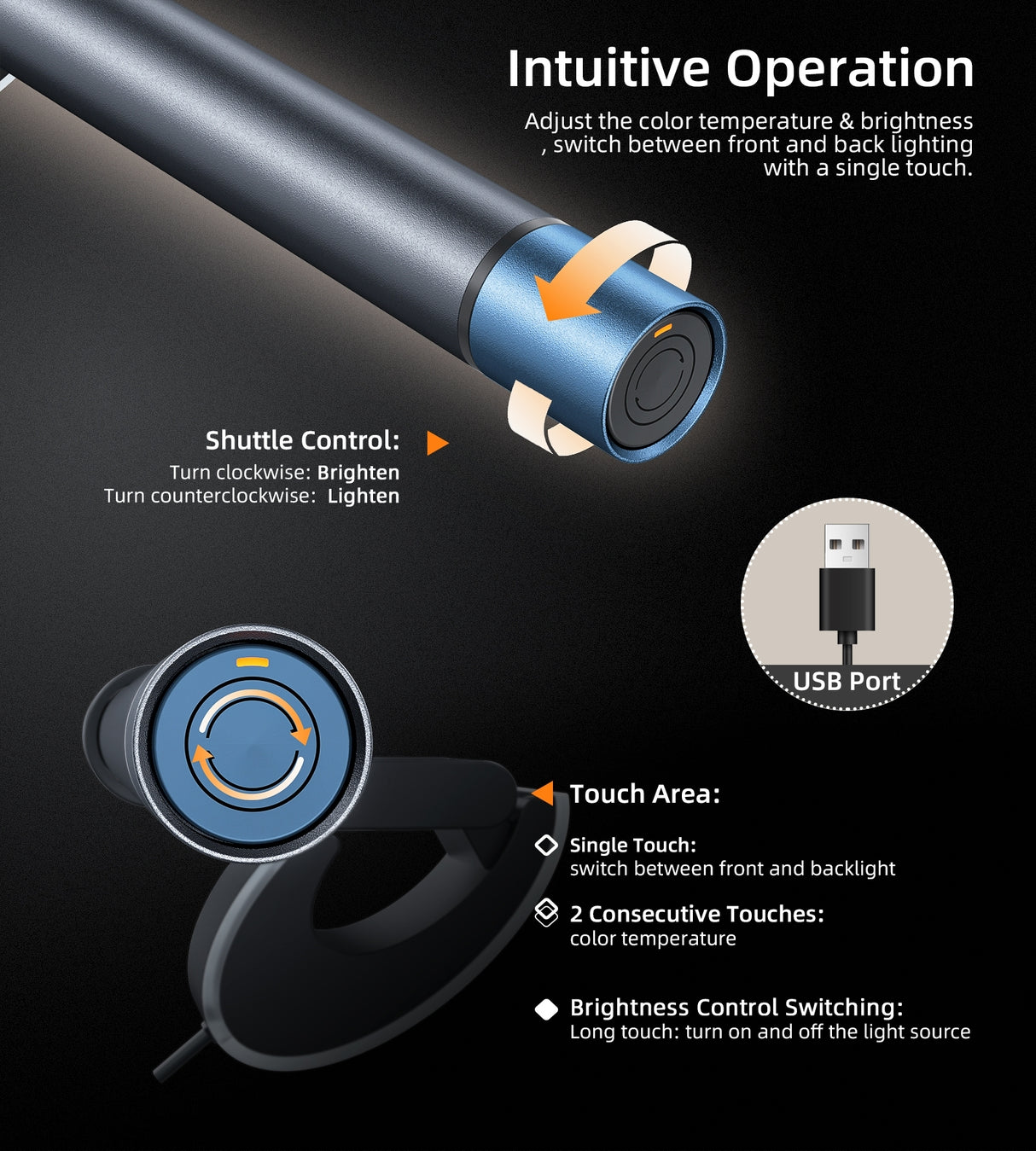 CHOETECH E1132 Elesense Computer Back Light Bar