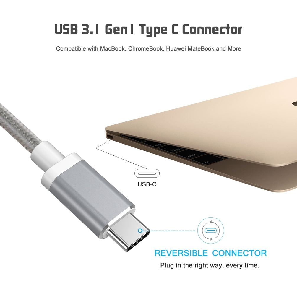 CHOETECH USB-C Multiport Adapter: VGA, USB & Charging Hub