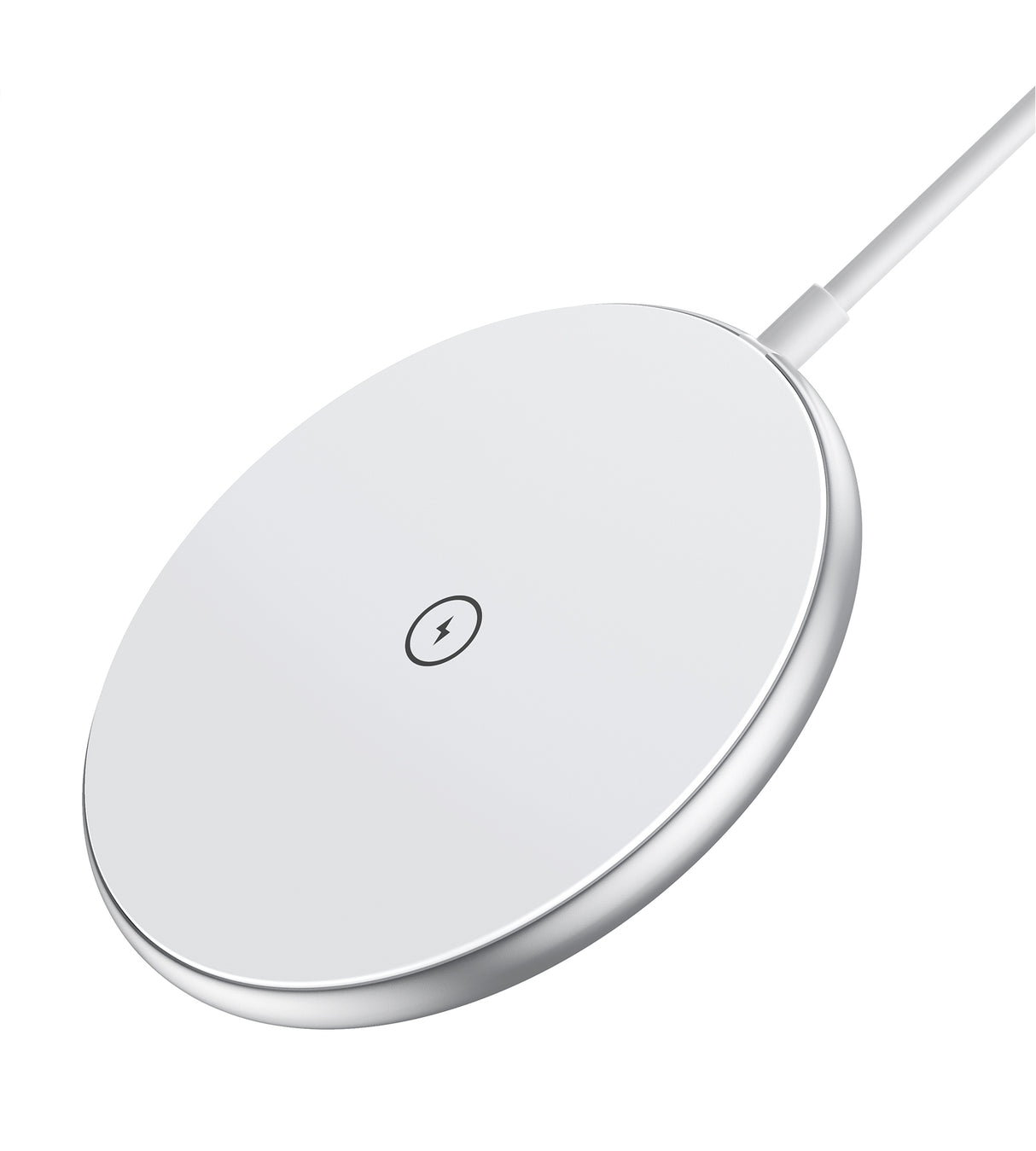 CHOETECH 15W Magnetic Wireless Charger with 3.3ft USB-C Cable (White)
