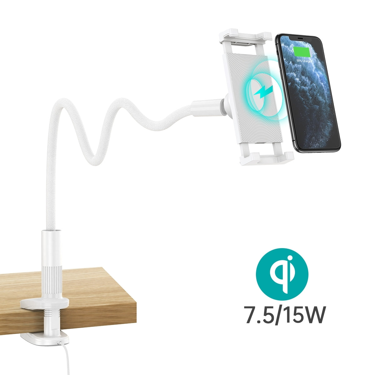 Choetech T584-F 15W Fast Wireless Charging Phone Holder & Stand for 4-7 Inch Devices