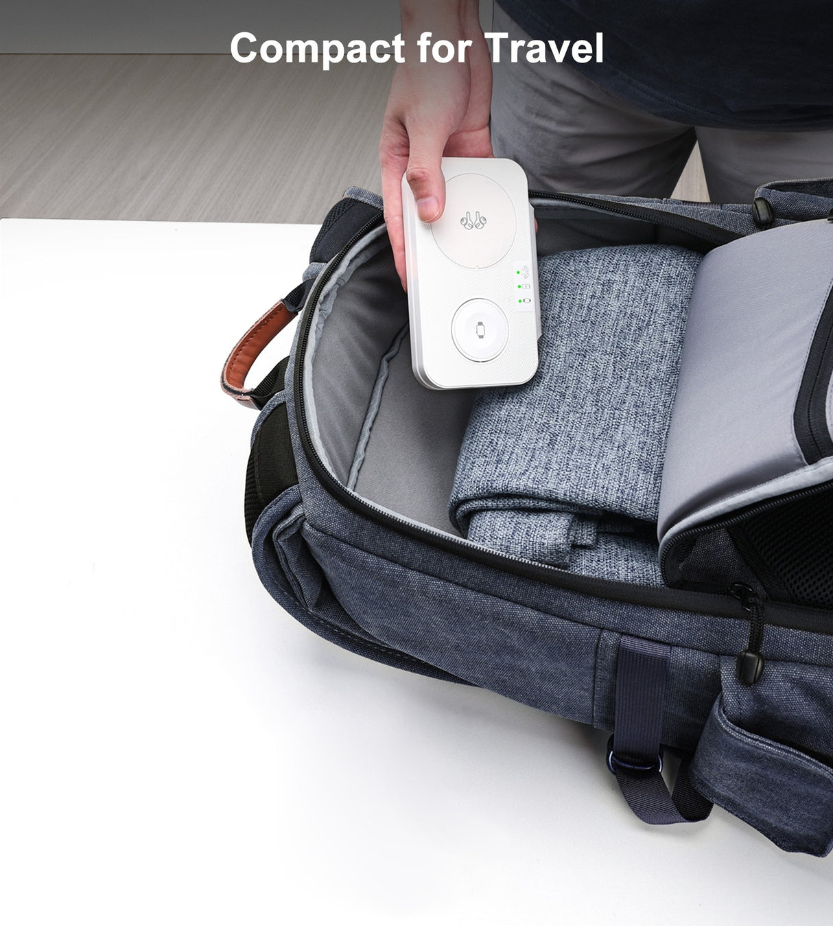 CHOETECH T616-F-WH 3-in-1 Magnetic Wireless Charger - Foldable Design in White