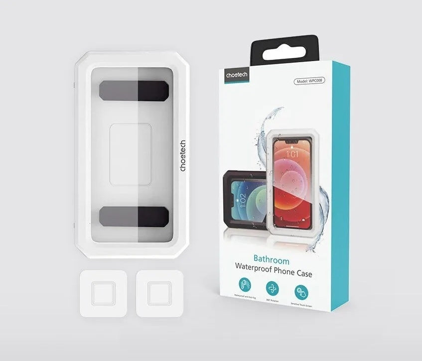 CHOETECH WPC008 Bathroom Waterproof Phone holder (up to 6.7-inch) White