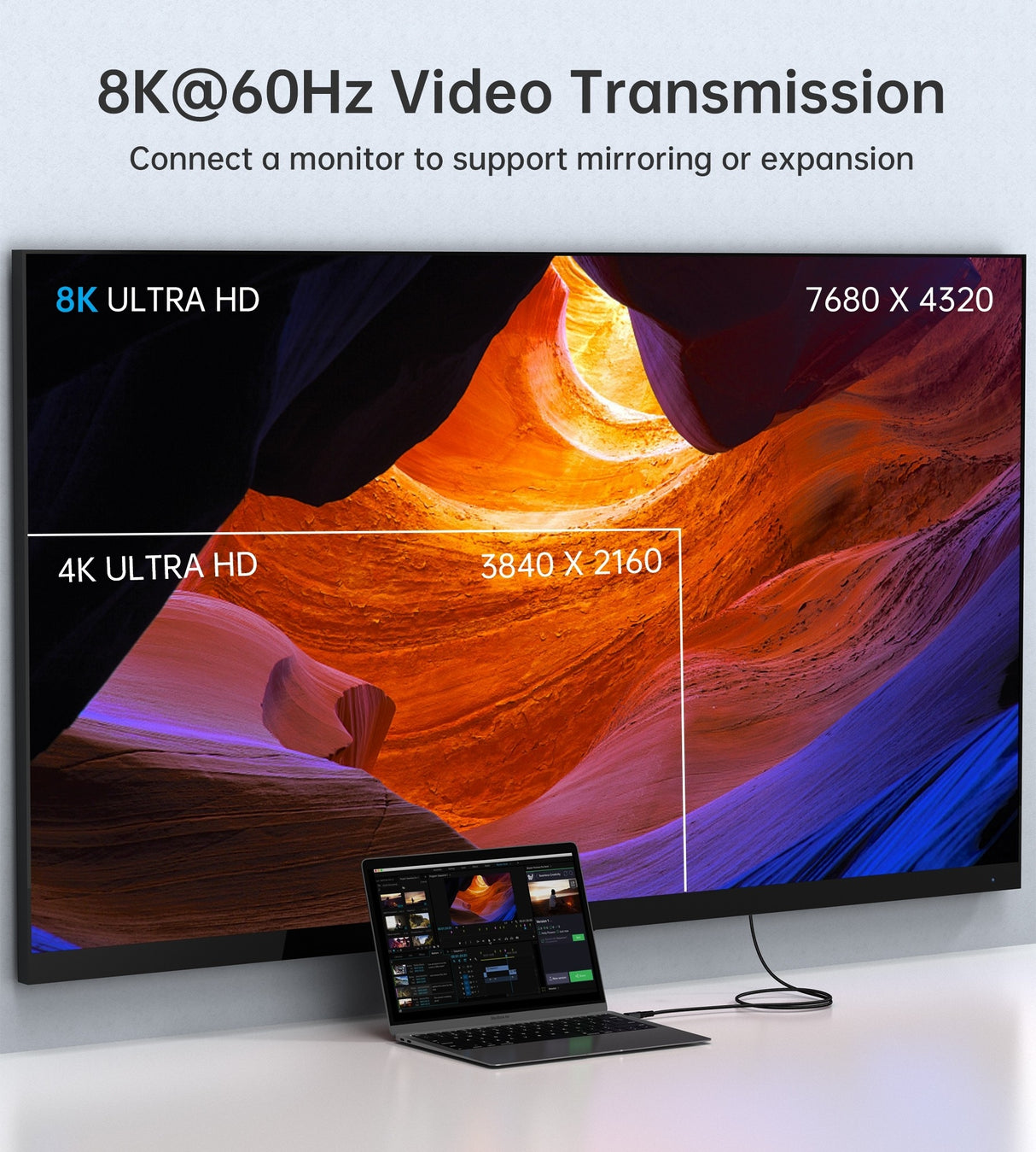 CHOETECH 240W Super Fast USB-C Gen3 Cable - 1.2M, Compatible with MacBook & More