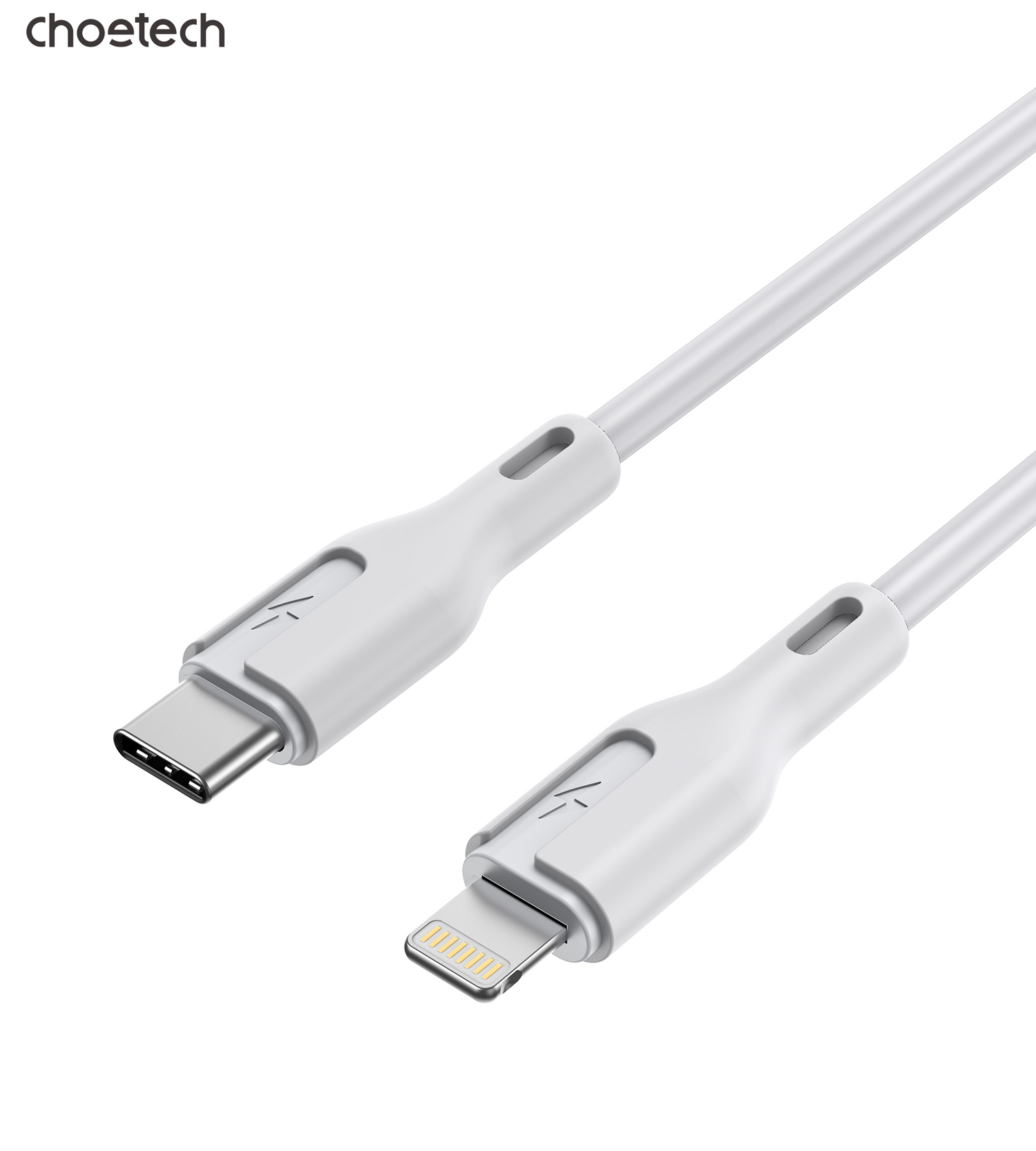 CHOETECH XCL-0002 Silicone USB-C to L Cable 1m White