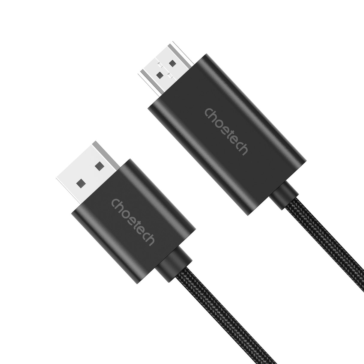 CHOETECH 2M 4K 60Hz DisplayPort to HDMI Male Braided Cable