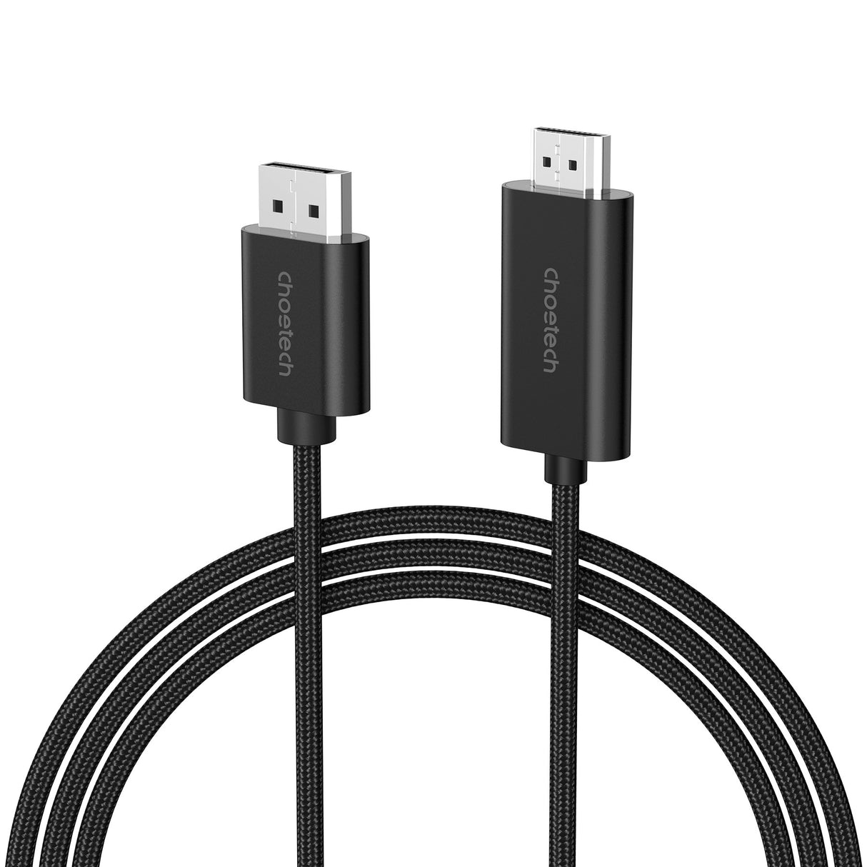 CHOETECH 2M 4K 60Hz DisplayPort to HDMI Male Braided Cable