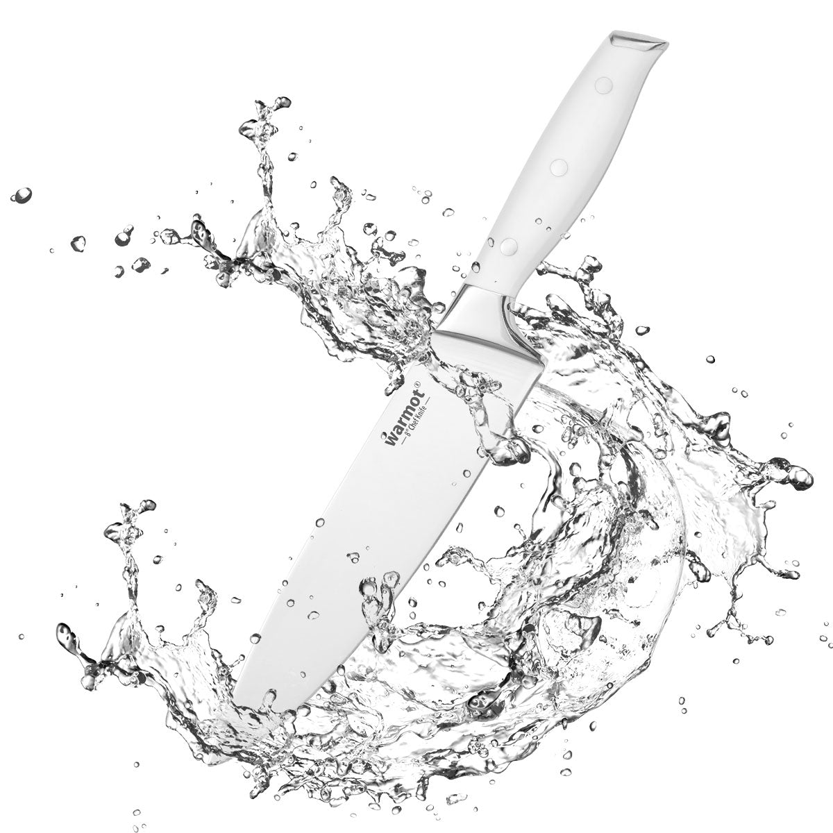 Warmot Professional 3-Piece Chef Knife Set with Gift Box (888-3) - Ultra Sharp German Steel Knives