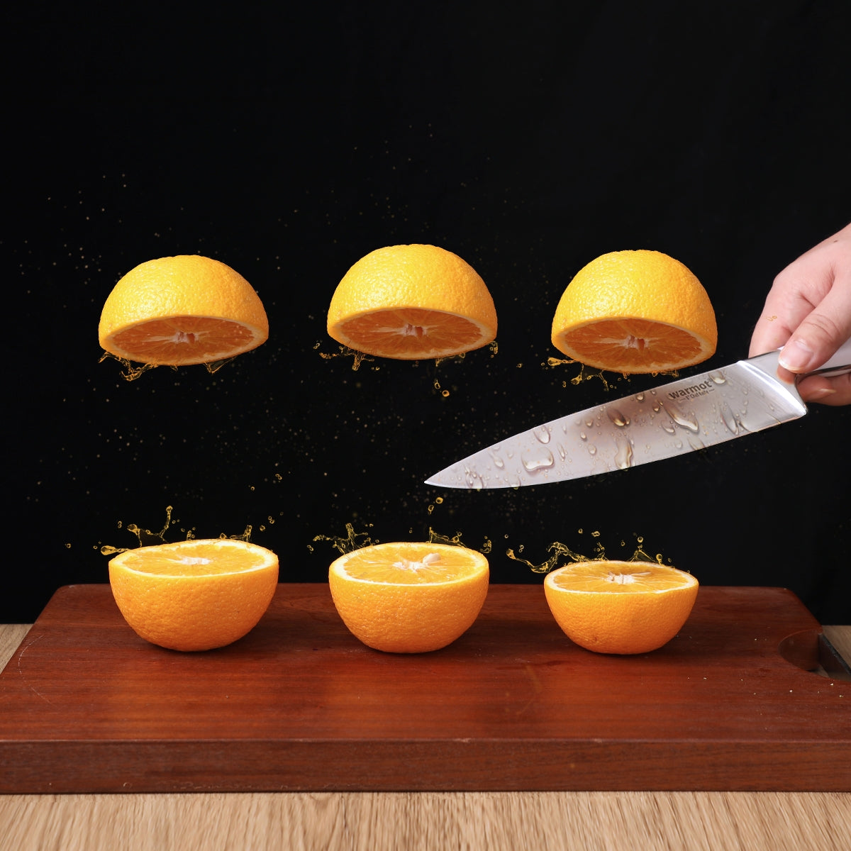 Warmot Professional 3-Piece Chef Knife Set with Gift Box (888-3) - Ultra Sharp German Steel Knives